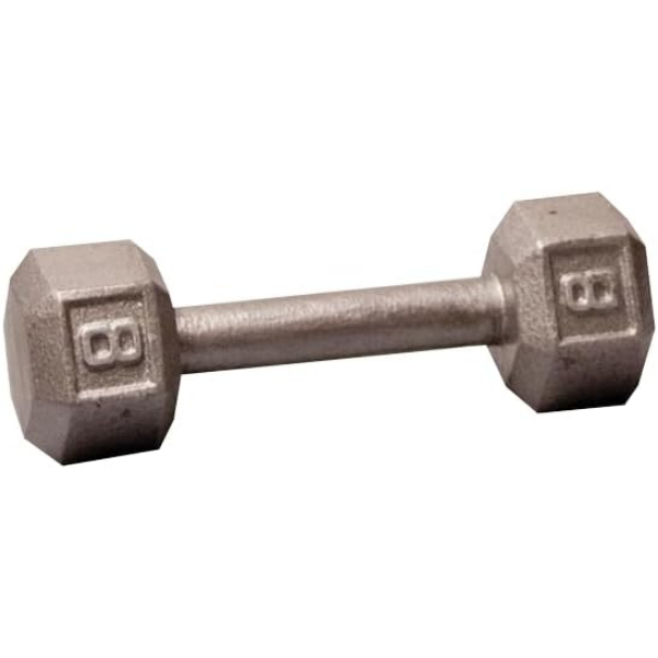 Picture of Tools SDX8 8 lbs Cast Iron Hexagon Dumbbell&#44; Hand Weights for Men & Women - Silver