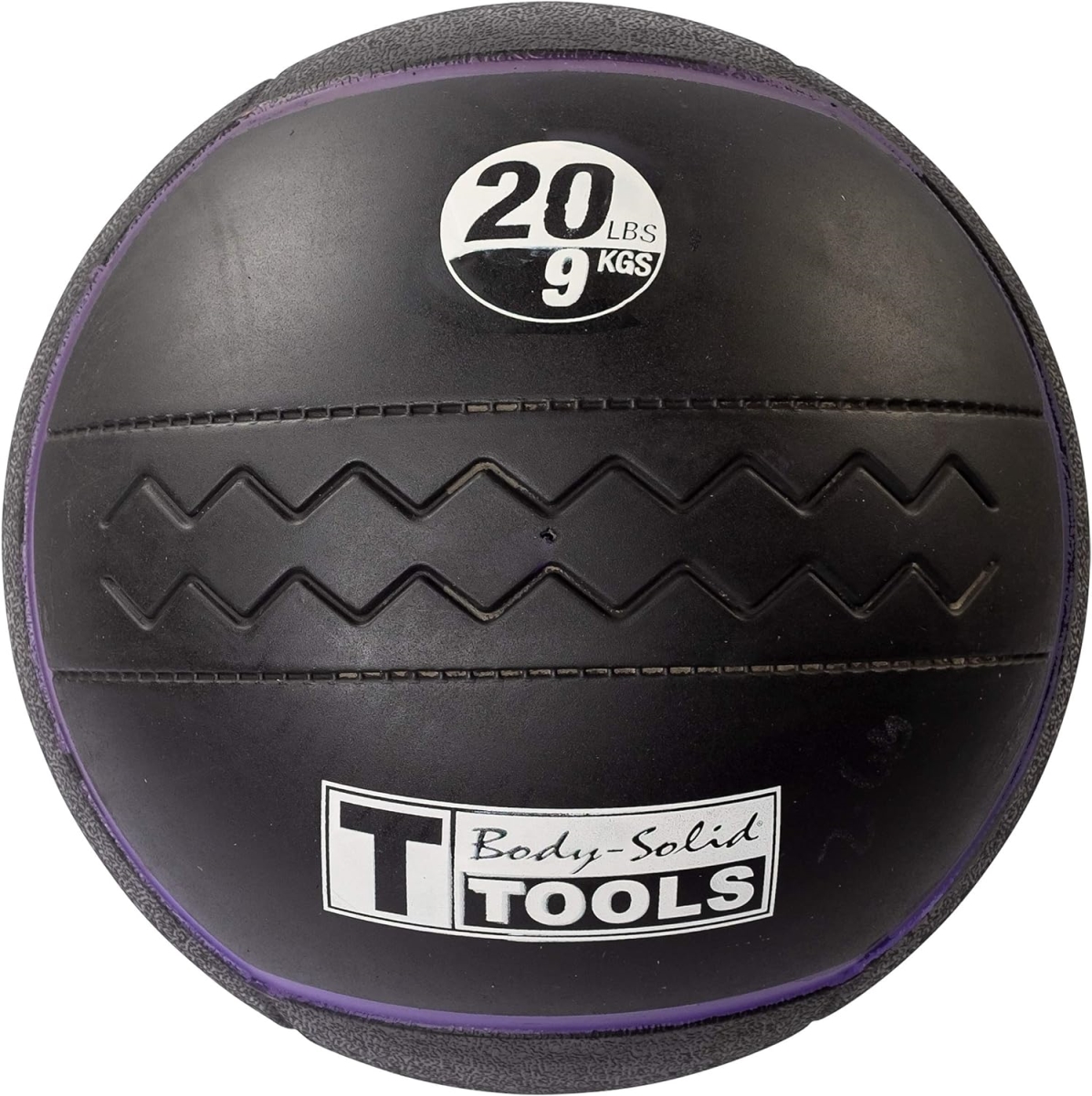 Picture of Tools BSTHRB20 20 lbs Heavy Rubber Non Bouncing Medicine Wall Balls for Strength Training&#44; Weight Loss Workout - Black & Purple