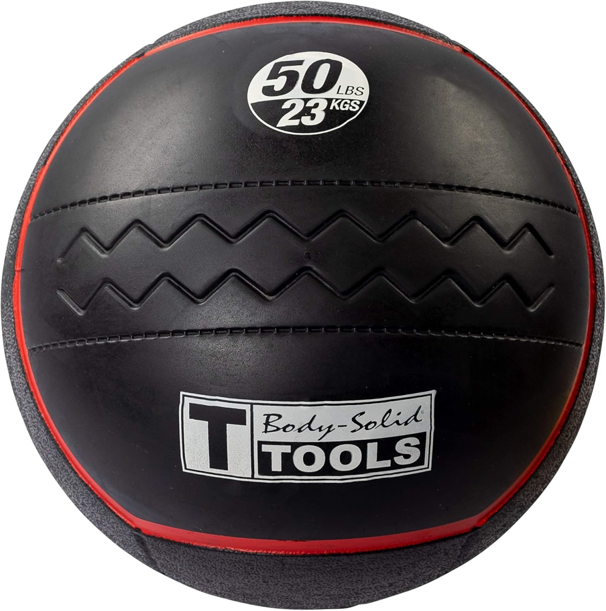 Picture of Tools BSTHRB50 50 lbs Heavy Rubber Non Bouncing Medicine Wall Balls for Strength Training&#44; Weight Loss Workout - Black & Red