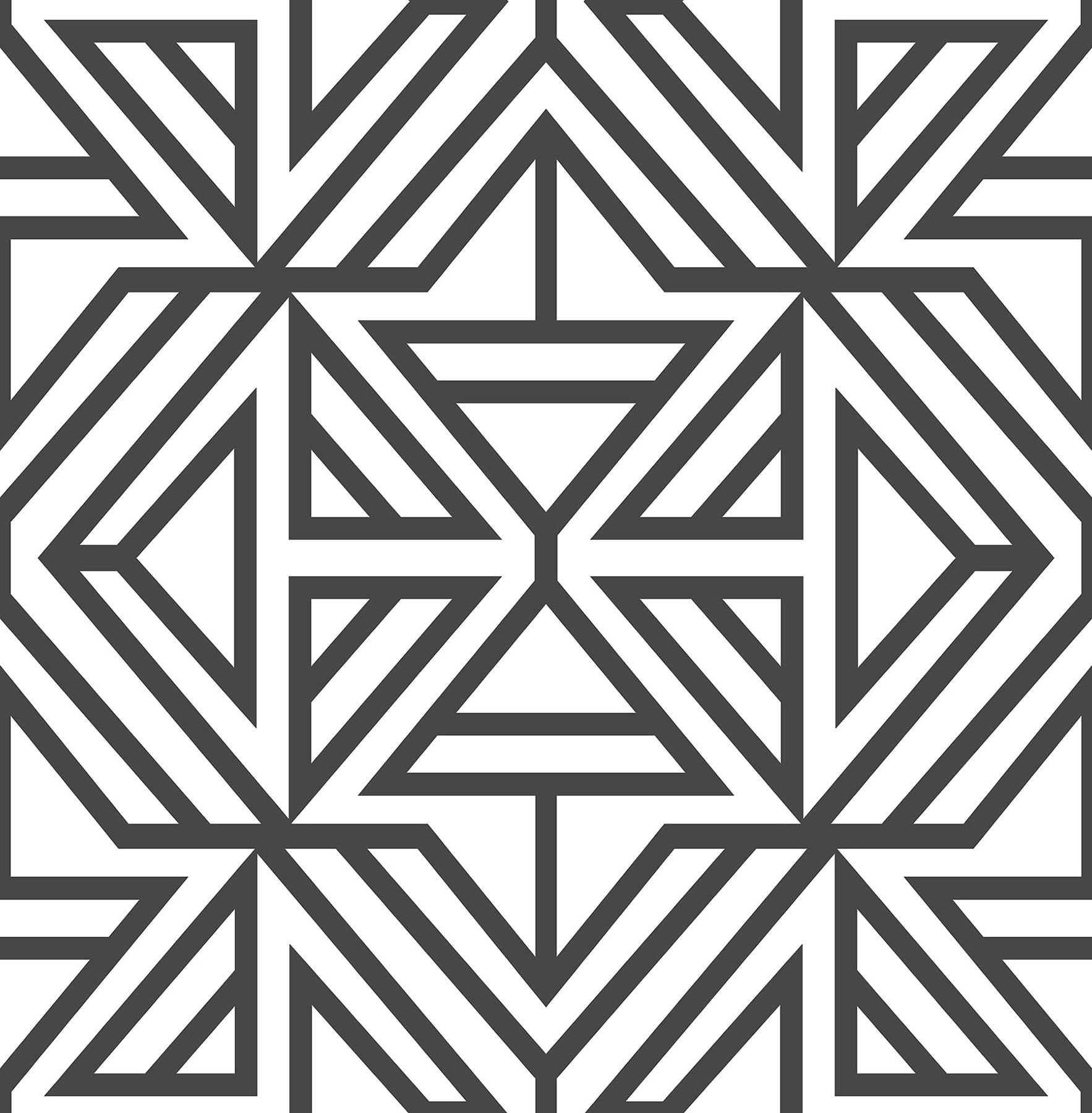 Black Linear Peel & Stick Wallpaper