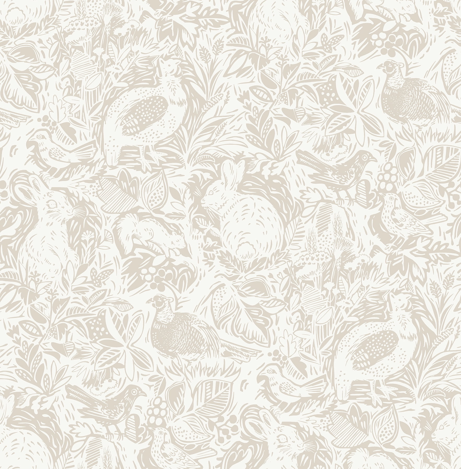 20.5 in. x 18 ft. Cream Terrene Peel & Stick Wallpaper