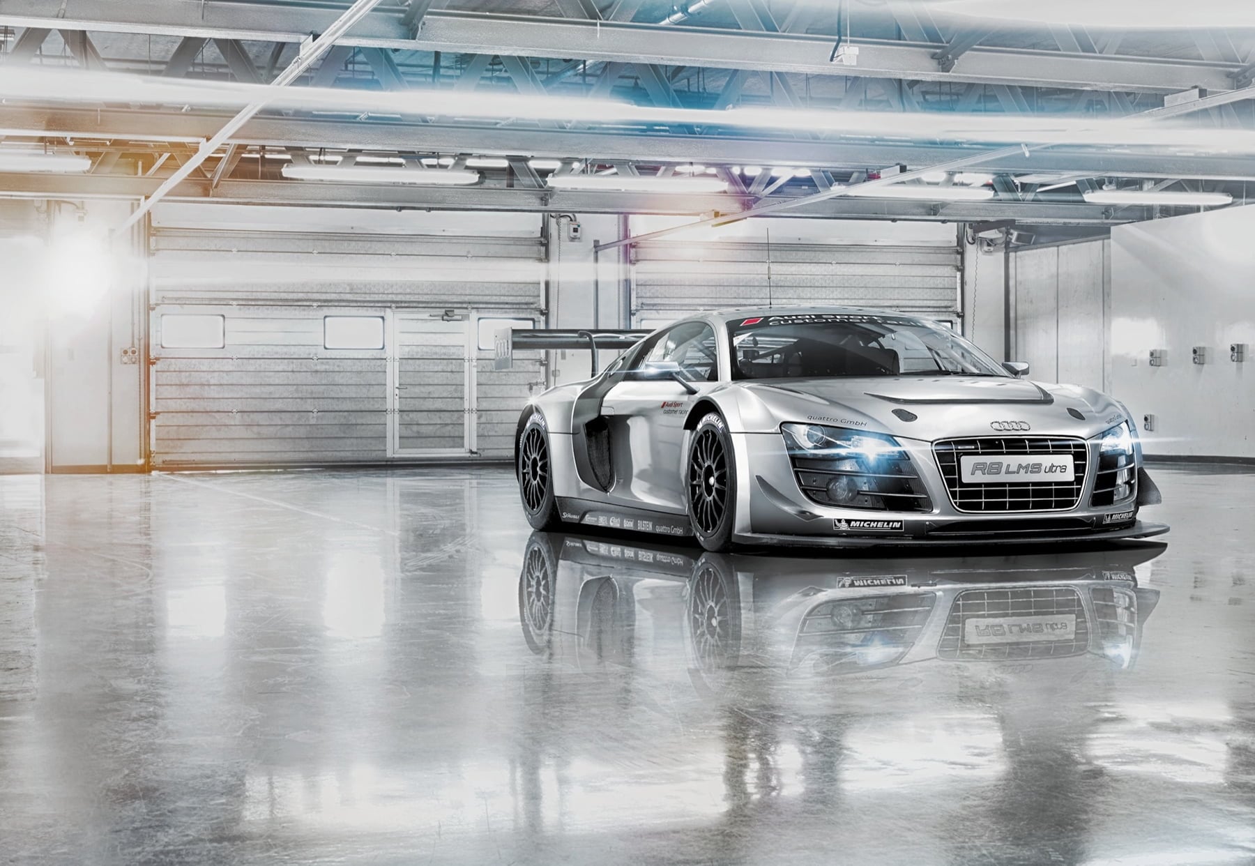 12 ft.-1 in. x 8 ft.-3 in. Audi R8 Le Mans Wall Mural -  Komar, KO957686
