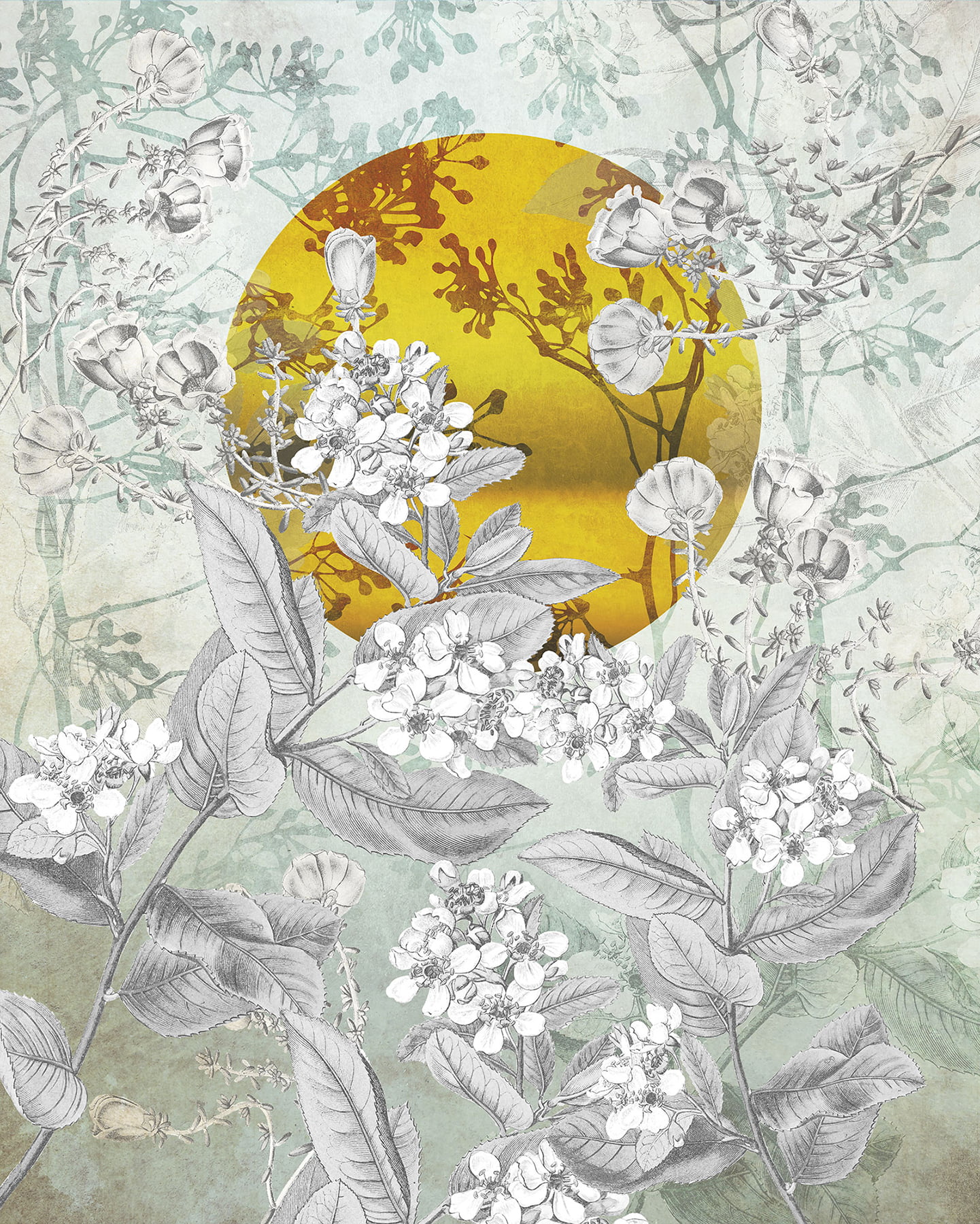 6 ft.-6 in. x 8 ft.-2 in. Karma Wall Mural
