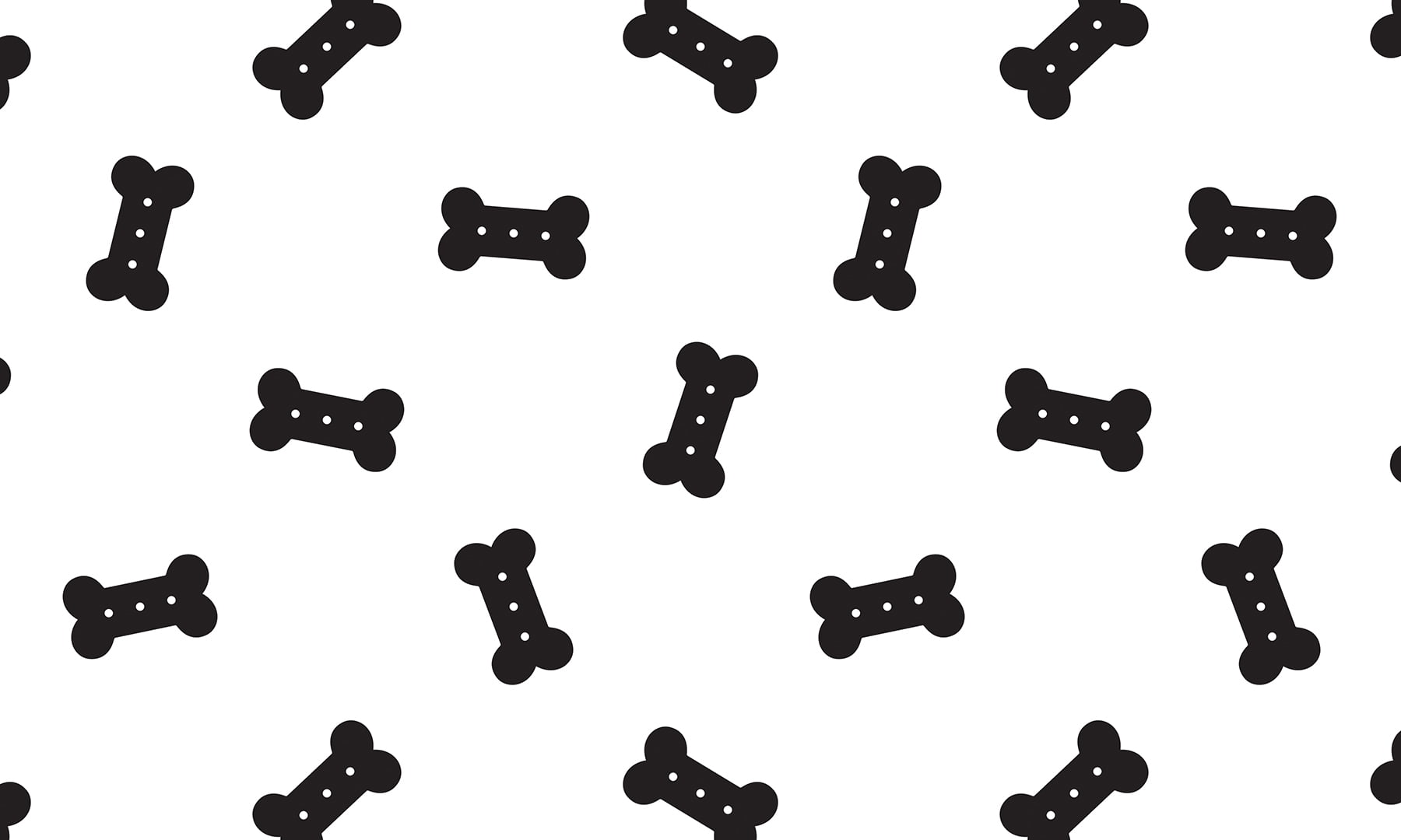 18 x 30 in. Bones Black & White Washable Mat
