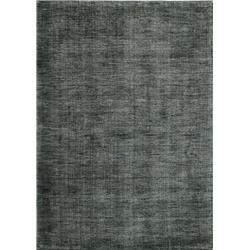 Picture of Bashian S176-GYIV-8X10-ALM211 Contempo Collection Solid Contemporary 100 Percent Wool Hand Loomed Area Rug&#44; Grey & Ivory - 7 ft. 6 in. x 9 ft. 6 in.