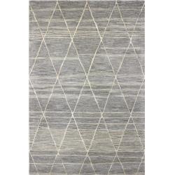 Picture of Bashian R129-TA-2.6X8-HG323 Greenwich Collection Geometric Contemporary Wool & Viscose Hand Tufted Area Rug&#44; Taupe - 2 ft. 6 in. x 8 ft.