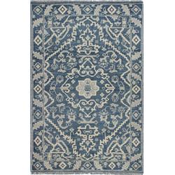 Picture of Bashian A154-AZ-9X12-AR109 Artifact Collection Geometric Transitional 100 Percent Wool Hand Knotted Area Rug&#44; Azure - 8 ft. 6 in. x 11 ft. 6 in.
