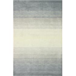 Picture of Bashian S176-SLA-2.6X8-ALM41 Contempo Collection Striped Contemporary 100 Percent Wool Hand Loomed Area Rug&#44; Slate - 2 ft. 6 in. x 8 ft.