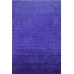 Picture of Bashian S176-COB-8X10-ALM197 Contempo Collection Solid Contemporary 100 Percent Wool Hand Loomed Area Rug&#44; Cobalt - 7 ft. 6 in. x 9 ft. 6 in.