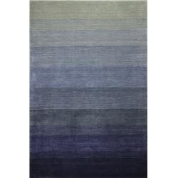 Picture of Bashian S176-SLA-8X10-ALM196 Contempo Collection Striped Contemporary 100 Percent Wool Hand Loomed Area Rug&#44; Slate - 7 ft. 6 in. x 9 ft. 6 in.