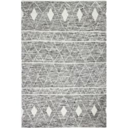 Picture of Bashian M133-GY-5X7.6-BN19 Bashian Marrakesh Collection Moroccan Transitional 100 Percent Wool Hand Knotted Area Rug&#44; Grey - 5 ft. x 7 ft. 6 in.