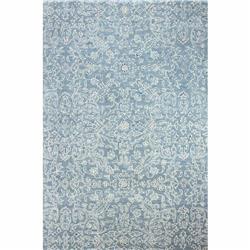 Picture of Bashian R129-BL-4X6-HG357 3 ft. 9 in. x 5 ft. 9 in. Greenwich Collection Contemporary Wool & Viscose Hand Tufted Area Rug&#44; Blue