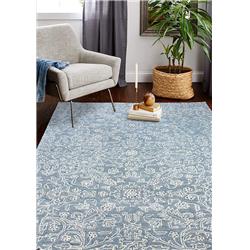 Picture of Bashian R129-BL-6X9-HG357 5 ft. 6 in. x 8 ft. 6 in. Greenwich Collection Contemporary Wool & Viscose Hand Tufted Rug&#44; Blue