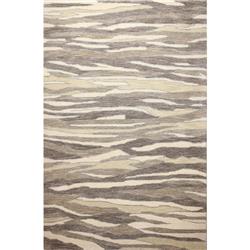 Picture of Bashian R129-BE-4X6-HG374 3 in. 9 ft. x 5 in. 9 ft. Greenwich Collection Contemporary Wool & Viscose Hand Tufted Area Rug&#44; Beige