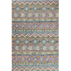Picture of Bashian R131-TE-5X7.6-AL117 5 in. x 7 ft. 6 in. Valencia Collection Transitional 100 Percent Wool Hand Tufted Area Rug - Teal