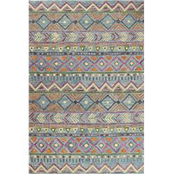 Picture of Bashian R131-TE-9X12-AL117 8.6 x 11.6 in. Valencia Transitional 100 Percent Wool Hand Tufted Teal Area Rug