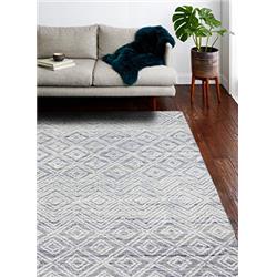 R130-BL-2.6X8-LC159 2 ft. 6 in. x 8 ft. Verona Transitional 100 Percent Wool Hand Tufted Area Rug, Blue -  Bashian