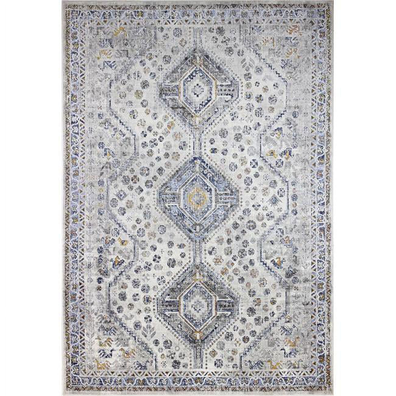 Sevilla Collection Transitional Polypropylene & Polyester Power Loom Area Rug - Ivory - 8 ft. 6 in. x 11 ft. 6 in -  FinalFrame, FI2811227