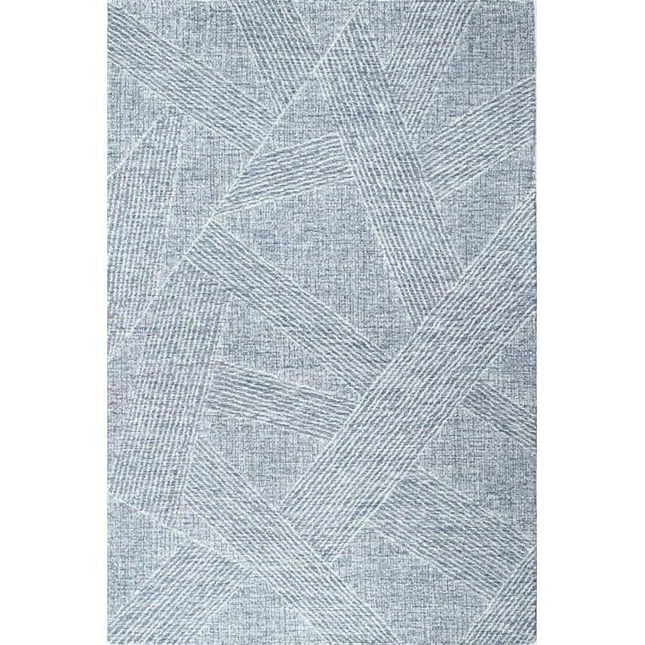 Picture of Bashian R131-SLA-76X96-AL120 7 ft. 6 in. x 9 ft. 6 in. Valencia Collection Transitional 100 Percent Wool Hand Tufted Area Rug - Slate