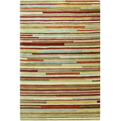 Picture of Bashian P119-MULTI-76X96-BD113 Bashian Chelsea Collection Contemporary 100 Percent Wool Hand Tufted Area Rug&#44; Multicolor - 7 ft. 6 in. x 9 ft. 6 in.