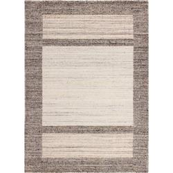 Picture of Bashian S230-IVBE-4X6-SAV102 3 ft. 6 in. x 5 ft. 6 in. Savannah Collection Contemporary 100 Percet Wool Hand Loomed Area Rug&#44; Ivory & Beige