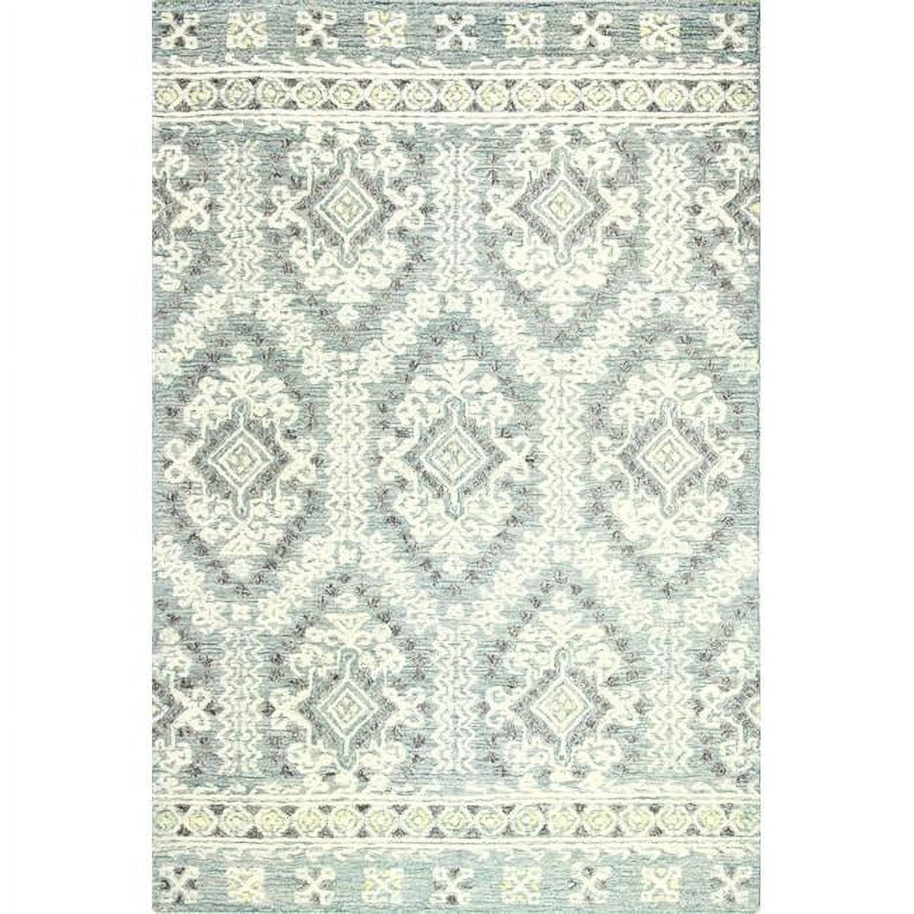 R130-LGN-2.6X8-LC163 2 ft. 6 in. x 8 ft. Verona Transitional 100 Percentage Wool Hand Tufted Rectangle Area Rug, Light Green -  Bashian