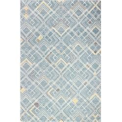 R131-TE-9X12-AL127 8 ft. 6 in. x 11 ft. 6 in. Valencia Collection Transitional 100 Percent Wool Hand Tufted Area Rug, Teal -  Bashian