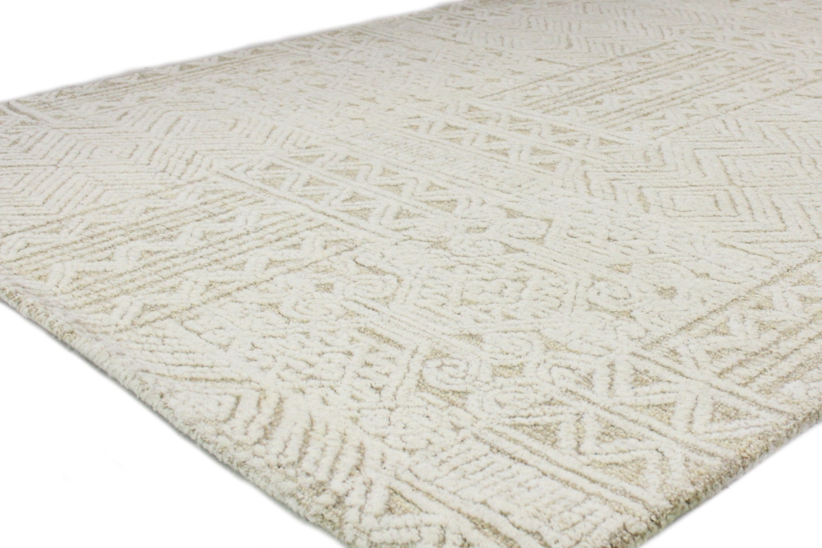 R130-BE-2.6X8-LC158 2.6 x 8 in. Verona Collection Transitional 100 Percent Wool Hand Tufted Runner Area Rug, Beige -  Bashian