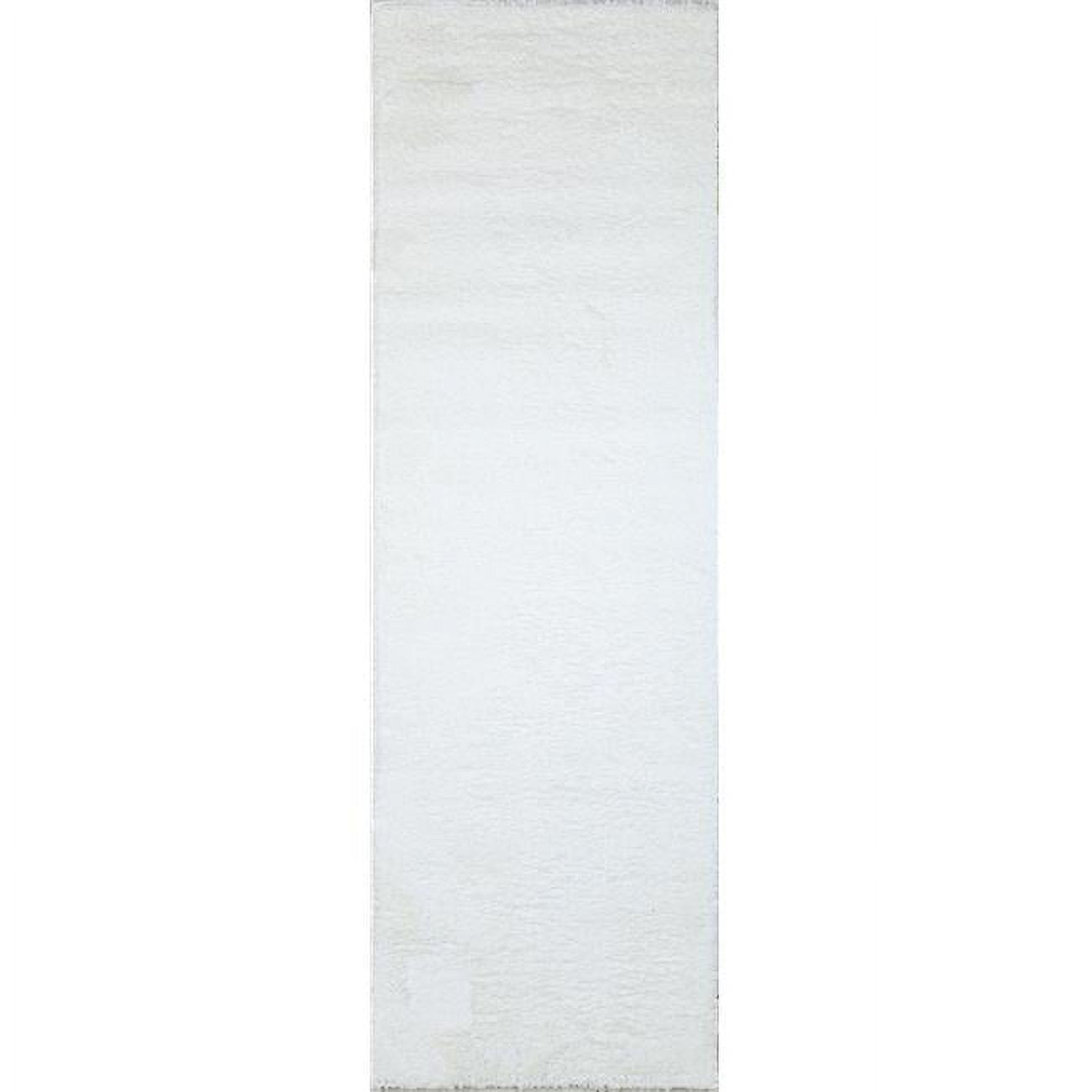 Picture of Bashian A164-WH-2.6X8-AND105 2 ft. 6 in. x 8 ft. Andes Geometric Contemporary Polyester Power Loom Runner Rug, White