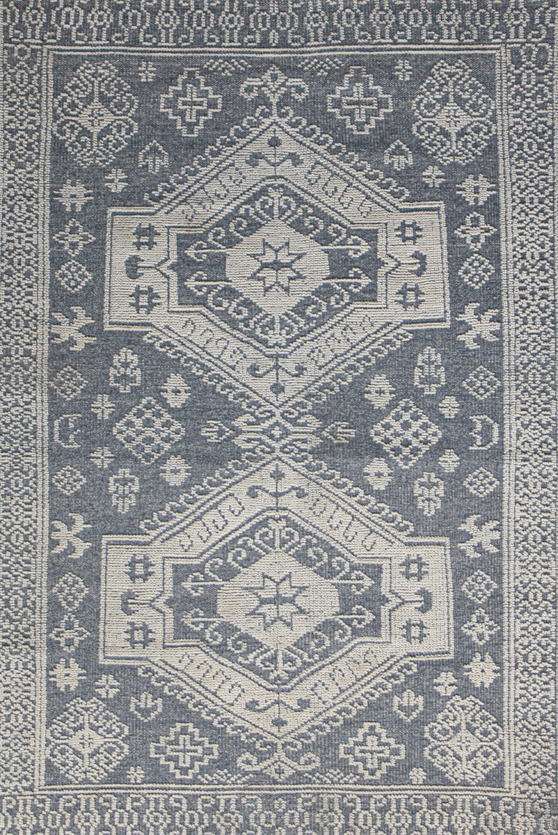 Picture of Bashian T144-DEN-5X7.6-TEL501 5 ft. x 7 ft. 6 in. Telluride Transitional 100 Percent Wool Hand Knotted Rectangle Area Rug&#44; Denim