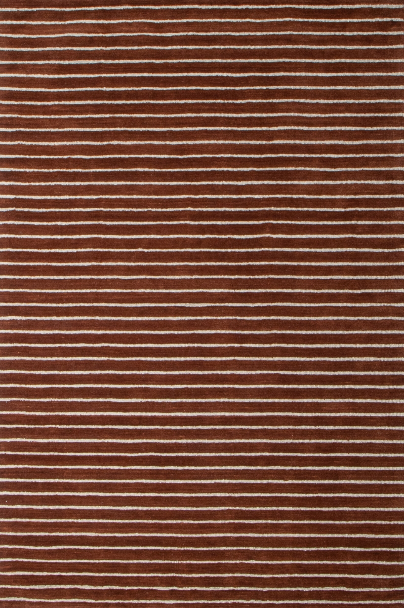 Picture of Bashian S176-HEN-5X8-ALM71 5 ft. x 7 ft. 6 in. Contempo Contemporary 100 Percent Wool Hand Loomed Rectangle Area Rug&#44; Henna