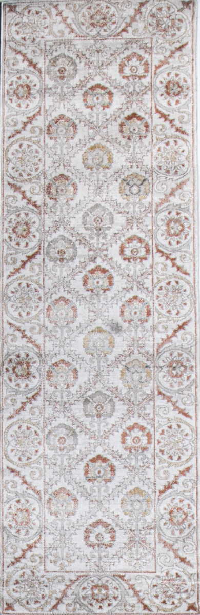 Picture of Bashian A181-IV-2.6X8-ASH314 2 ft. 6 in. x 8 ft. Ashland Transitional & Contemporary Polypropylene Power Loom Runner Rug&#44; Ivory