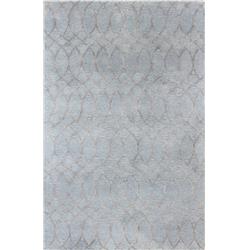 Picture of Bashian R129-LBL-8X10-HG300 Bashian Greenwich Collection Contemporary Wool & Viscose Hand Tufted Area Rug&#44; Light Blue - 7 ft. 9 in. x 9 ft. 9 in.