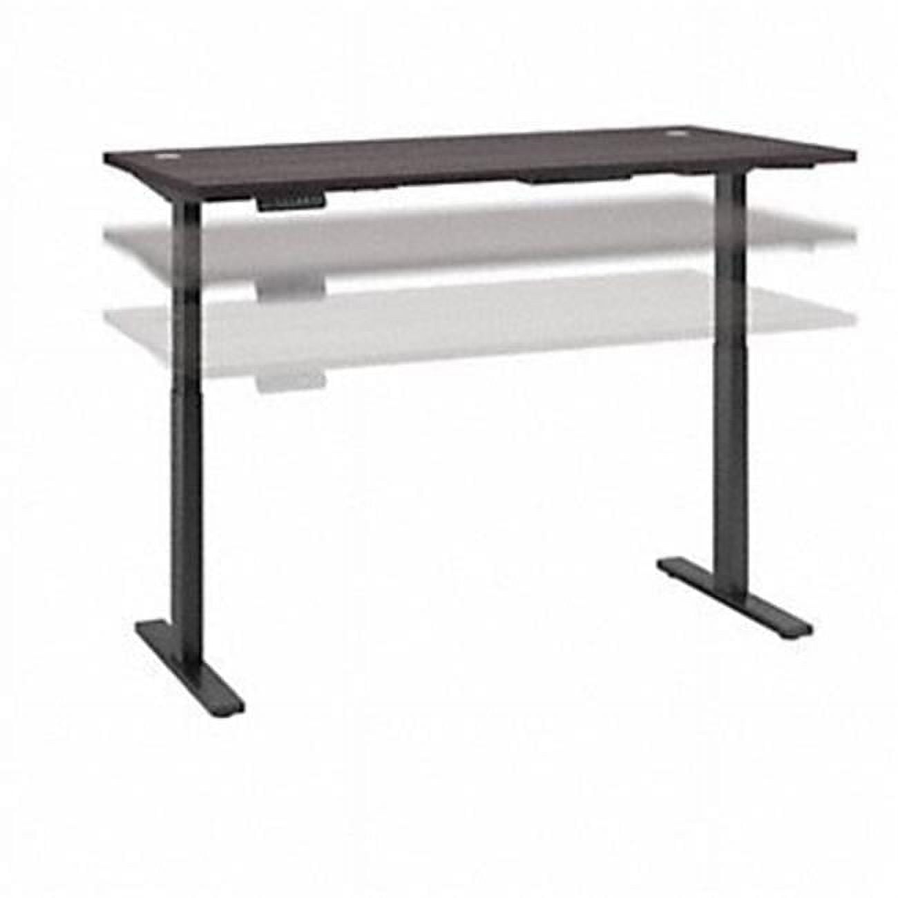 M6S7230SGBK 72 x 30 in. Move 60 Series Height Adjustable Standing Desk - Storm Gray -  Bush Business Furniture