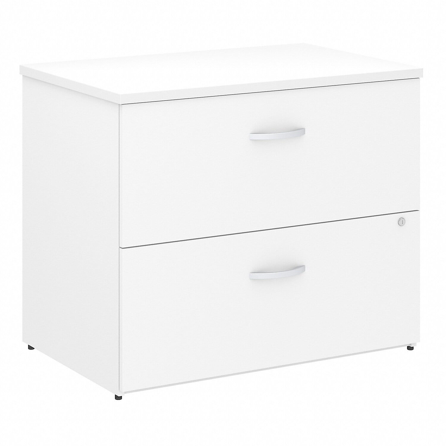 Picture of Bush Business Furniture SCF136WHSU Studio C Lateral File Cabinet - White