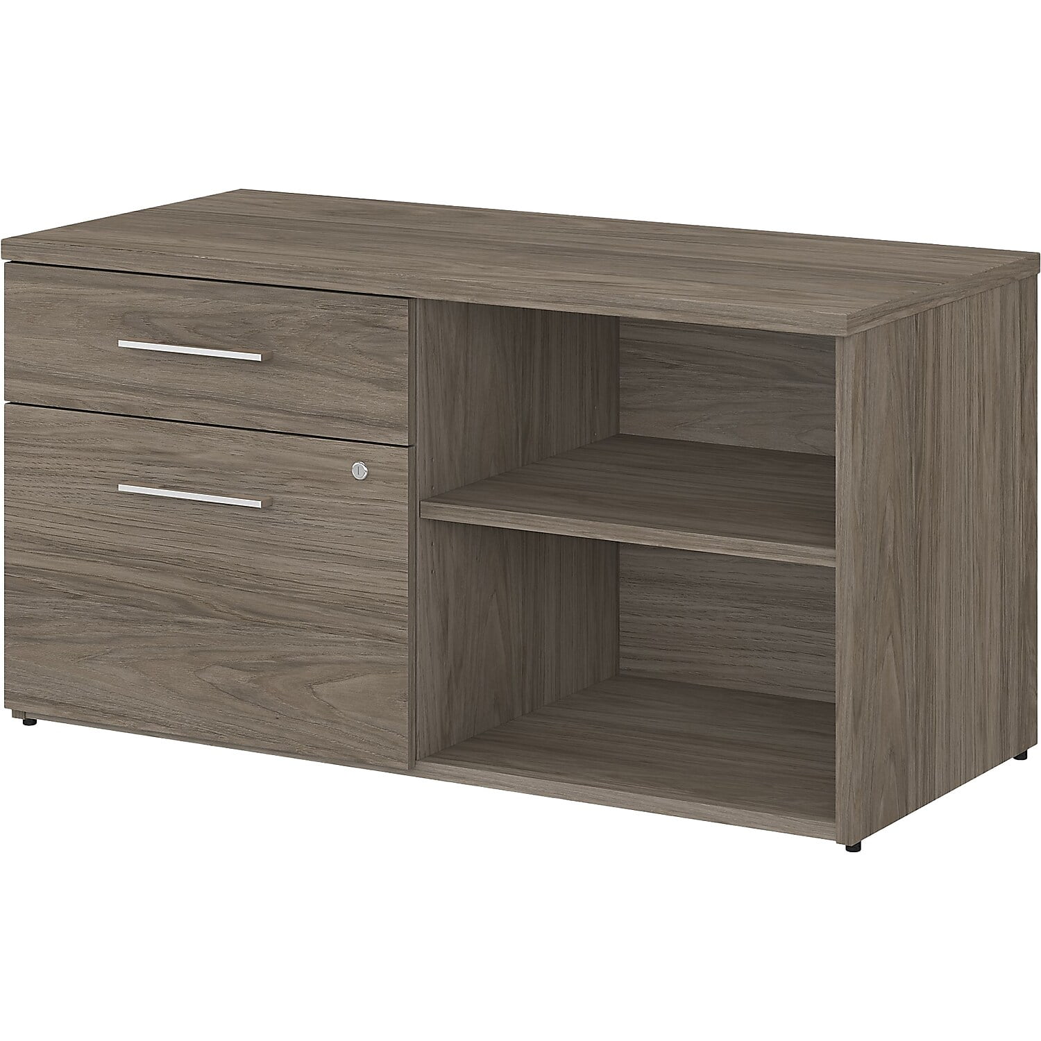 Picture of Bush Business Furniture OFS145MH 45 x 21 x 24 in. Office 500 Low Storage Cabinet with Drawers & Shelves&#44; Modern Hickory