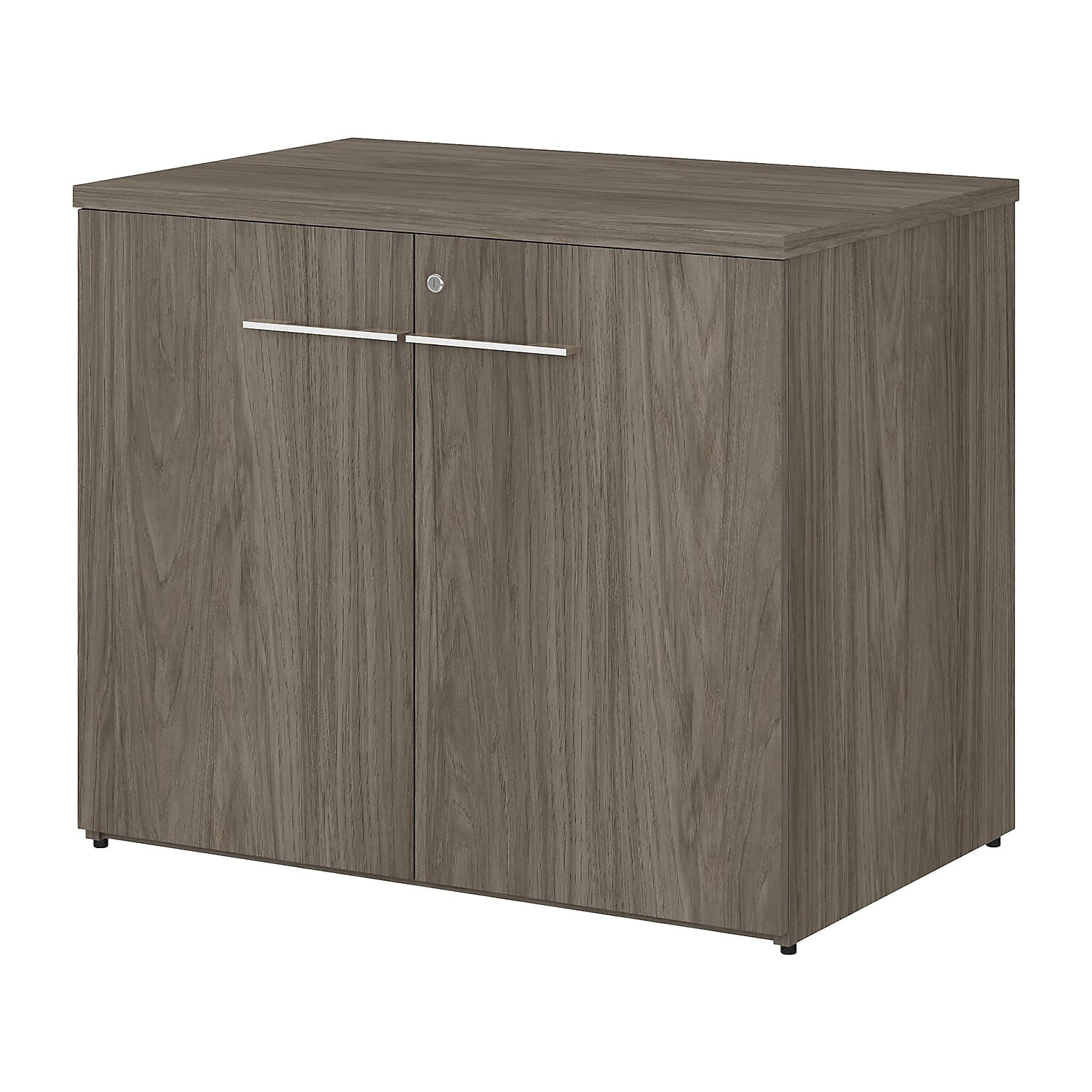 Picture of Bush Business Furniture OFS136MHSU 36 x 23 x 29 in. Office 500 Storage Cabinet with Doors - Assembled - Modern Hickory