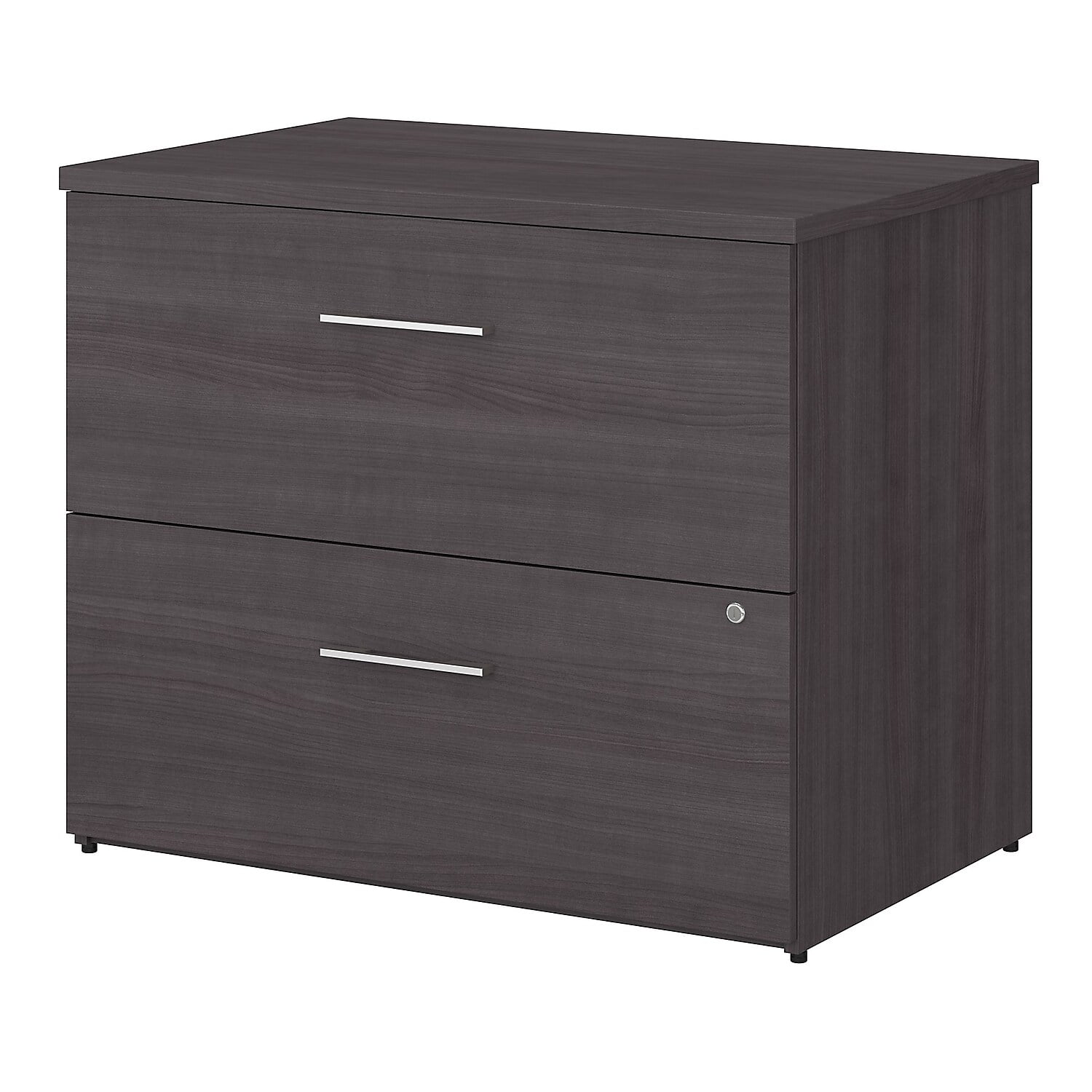 Picture of Bush Business Furniture OFF136SGSU 36 x 24 x 30 in. Office 500 2 Drawer Lateral File Cabinet - Assembled - Storm Gray