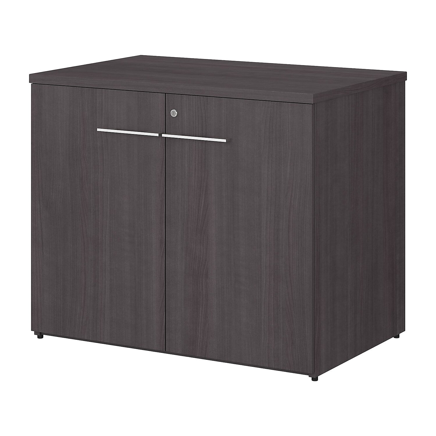 Picture of Bush Business Furniture OFS136SGSU 36 x 23 x 29 in. Office 500 Storage Cabinet with Doors - Assembled - Strom Gray