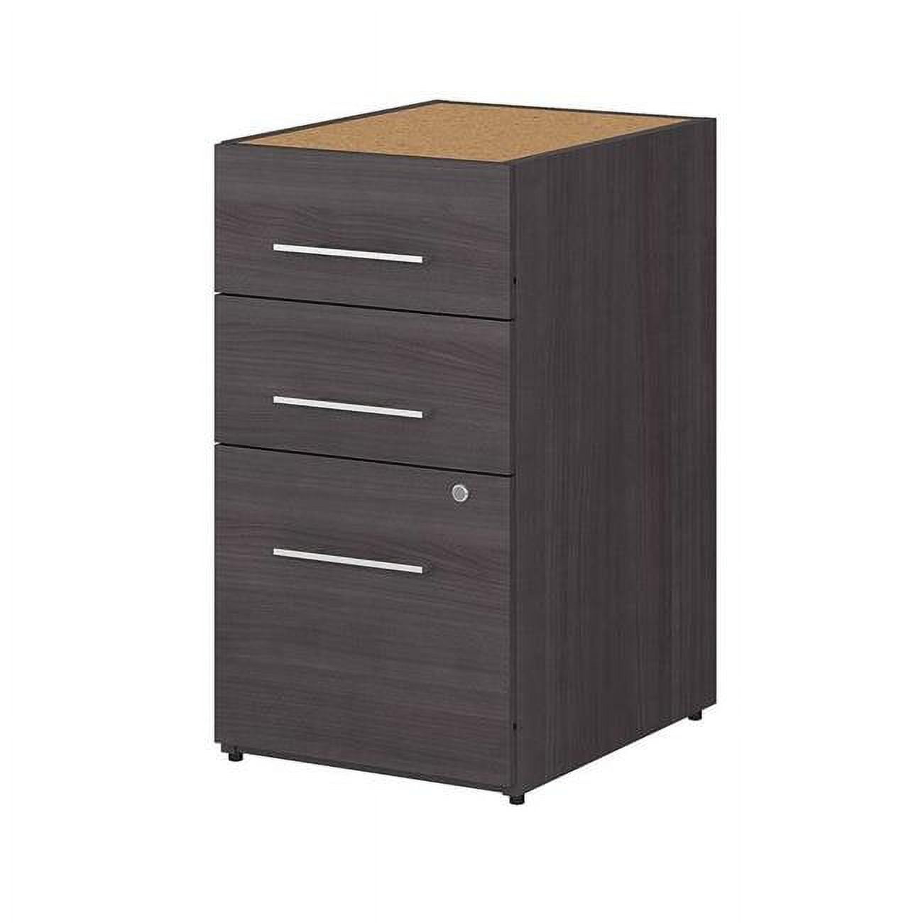 Picture of Bush Business Furniture OFF116SGSU 16 x 20 x 29 in. Office 500 3 Drawer File Cabinet, Storm Gray