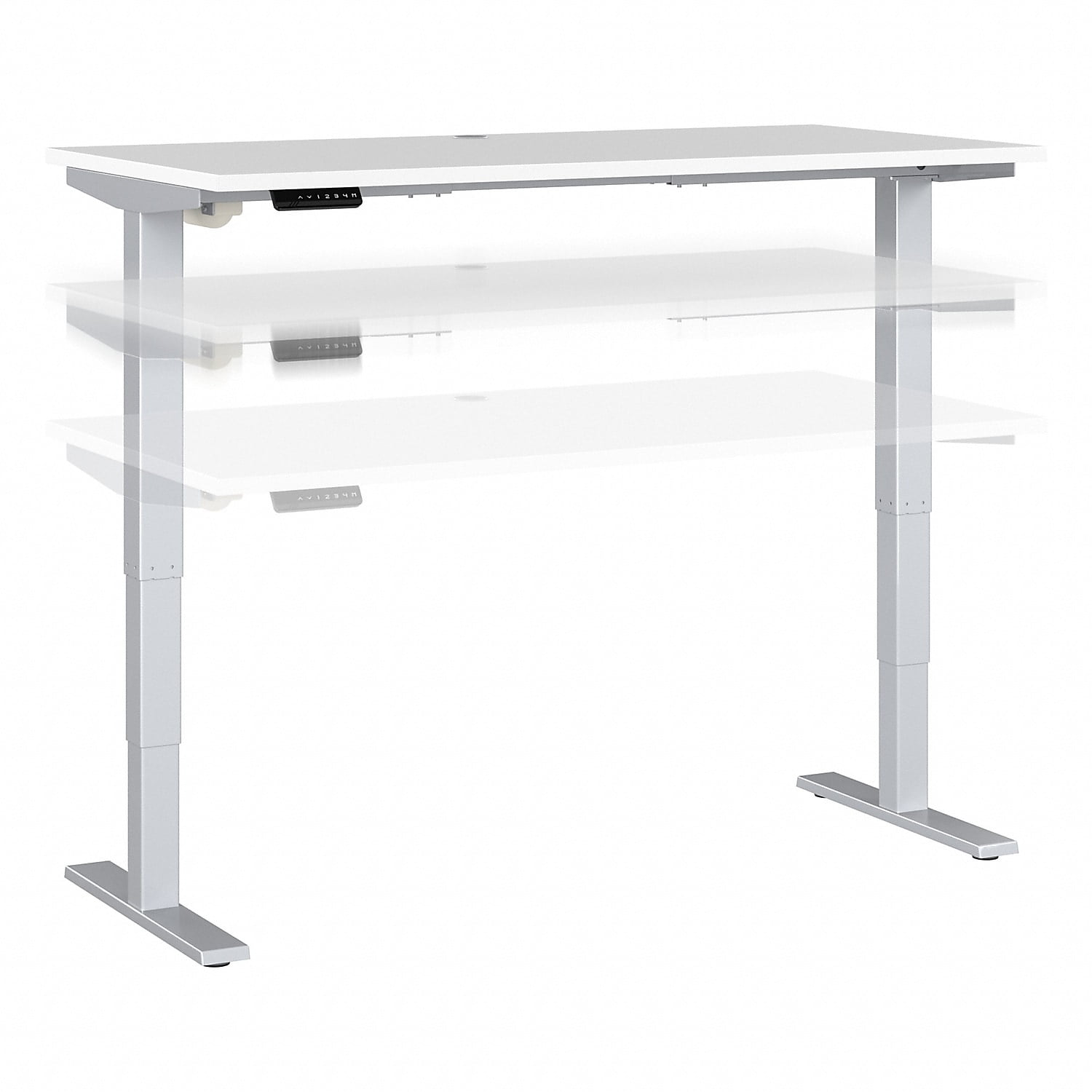 M4S6030WHSK 60 x 30 in. Move 40 Series Electric Height Adjustable Standing Desk, White -  Bush Business Furniture