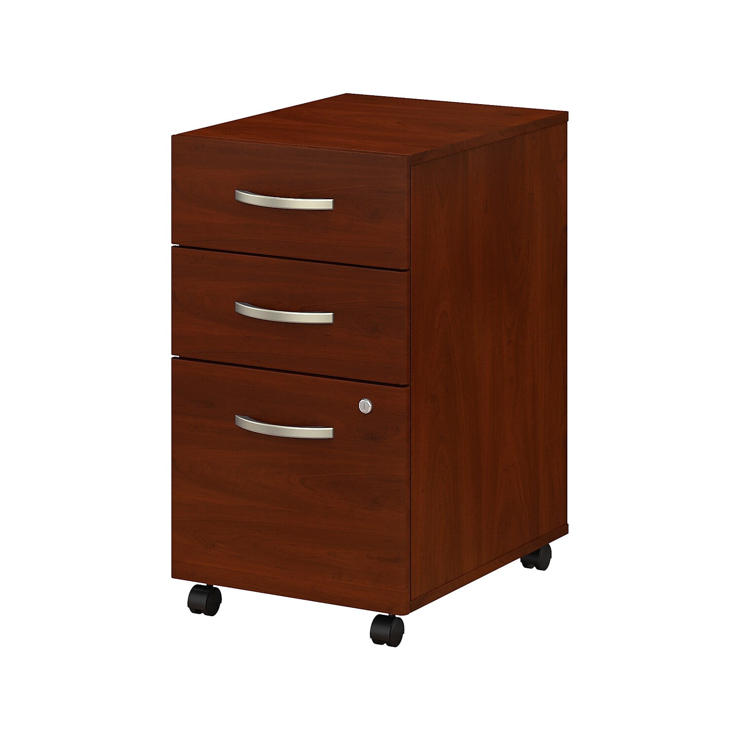 Picture of Bush Business Furniture SCF216HCSU Studio C 3 Drawer Mobile File Cabinet, Hansen Cherry