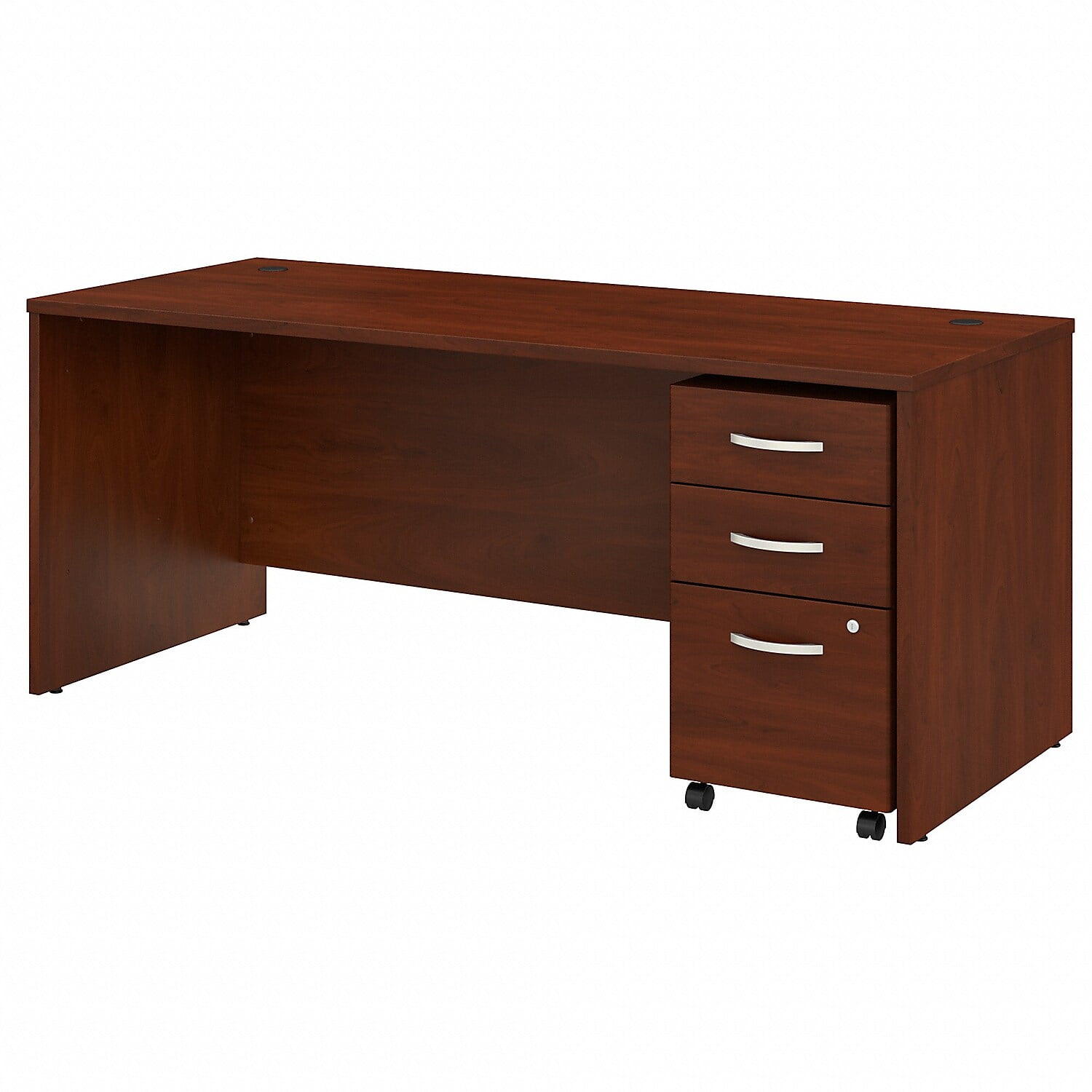 Picture of Bush Business Furniture STC013HCSU 72 x 30 in. Studio C Office Desk with Mobile File Cabinet, Hansen Cherry