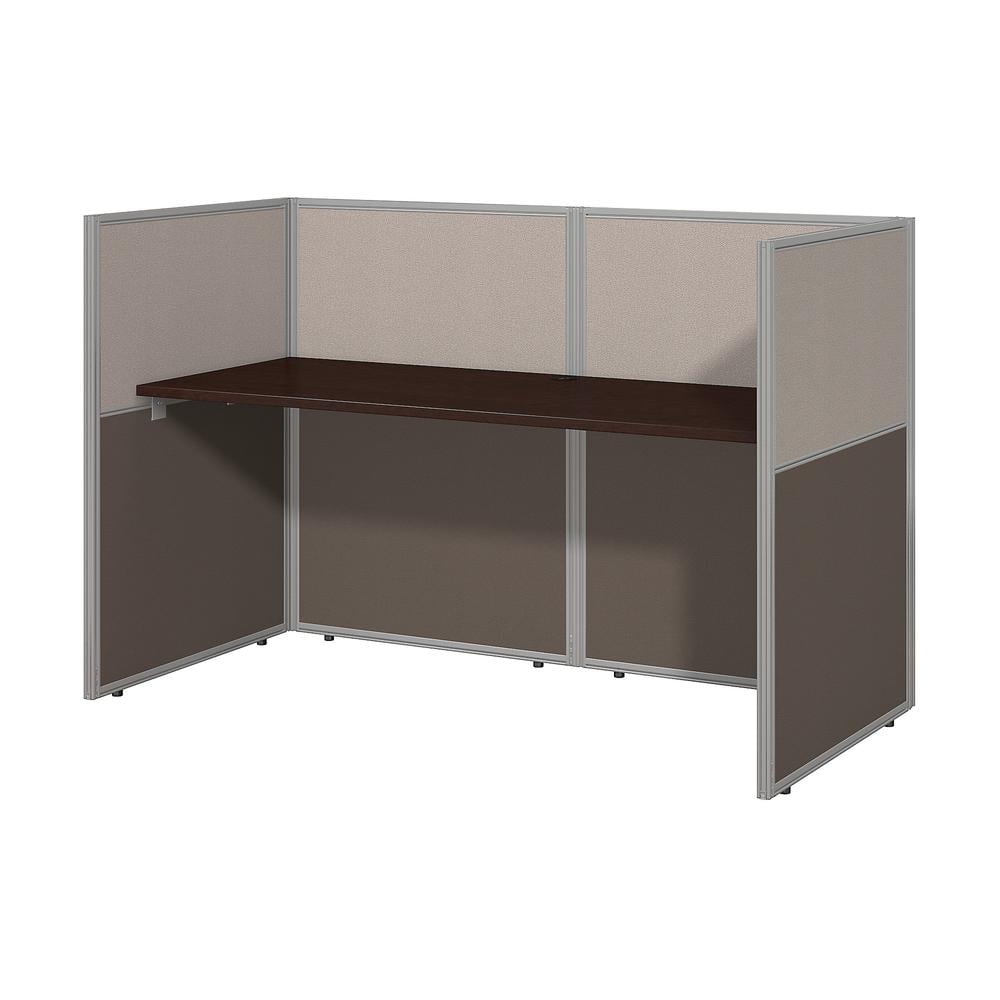 Picture of Bush Business Furniture EOD260MR-03K 60 in. Easy Office Straight Closed Office Desk - Mocha Cherry