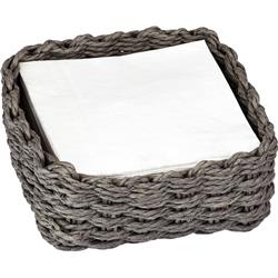 Picture of Boston International NH8045 Paper Cocktail Napkin Woven Caddy&#44; Grey