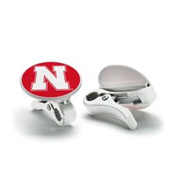 Picture of BSI Products 99405 Nebraska Cornhuskers NCAA Sports Clips&#44; Set of 2