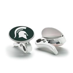 Picture of BSI Products 99429 Michigan State Spartans NCAA Sports Clips&#44; Set of 2