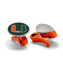 Picture of BSI Products 99431 Miami Hurricanes NCAA Sports Clips&#44; Set of 2