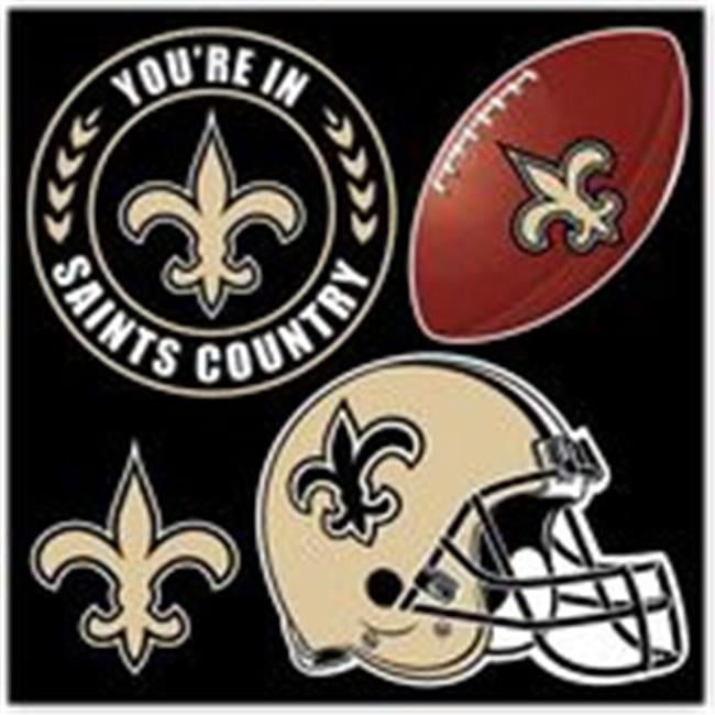 Picture of Fremont Die 98626 New Orleans Saints 4 Piece Magnet Set - 12 x 12 in.