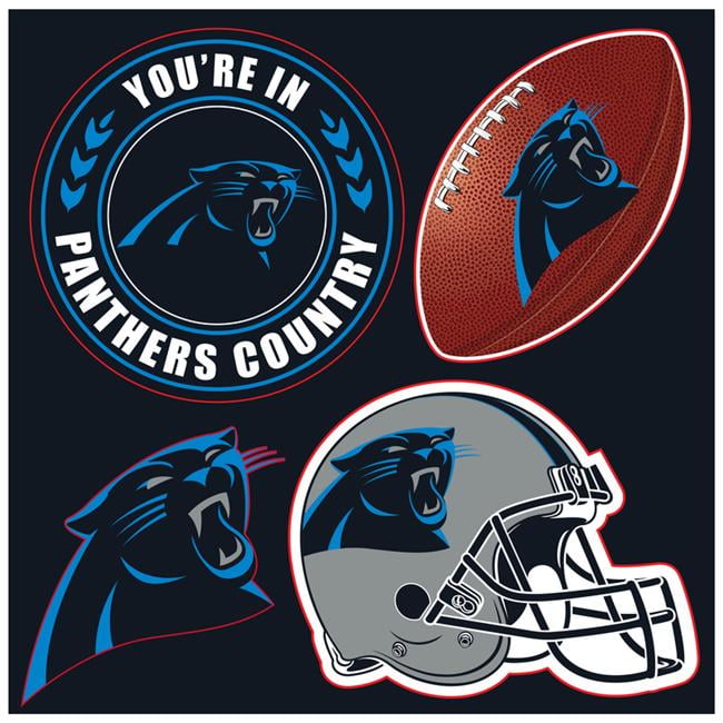 Picture of Fremont Die 98628 Carolina Panthers 4 Piece Magnet Set